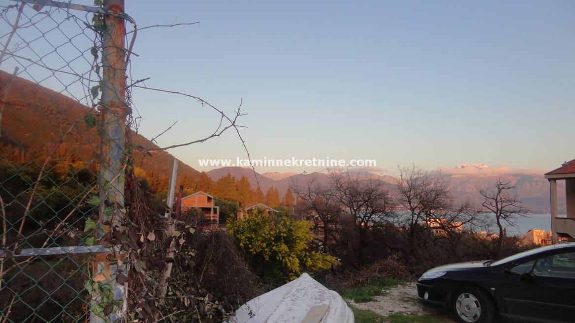 p9376 Na prodaju plac sa pogledom na more, Baošići, Herceg Novi , Herceg Novi