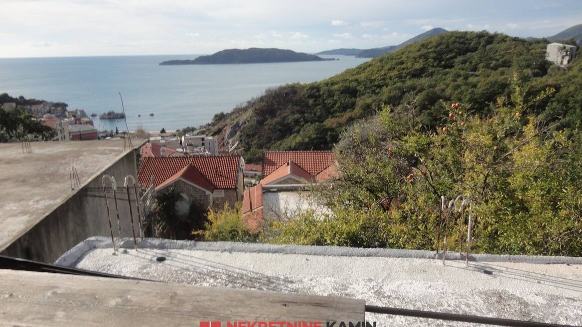 Prizemna kuća sa predivnim pogledom na more, Podličak, Budva